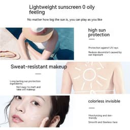 image-Little Golden Bottle Sunscreen Face UV Protection Concealer Refreshing White Tender Female