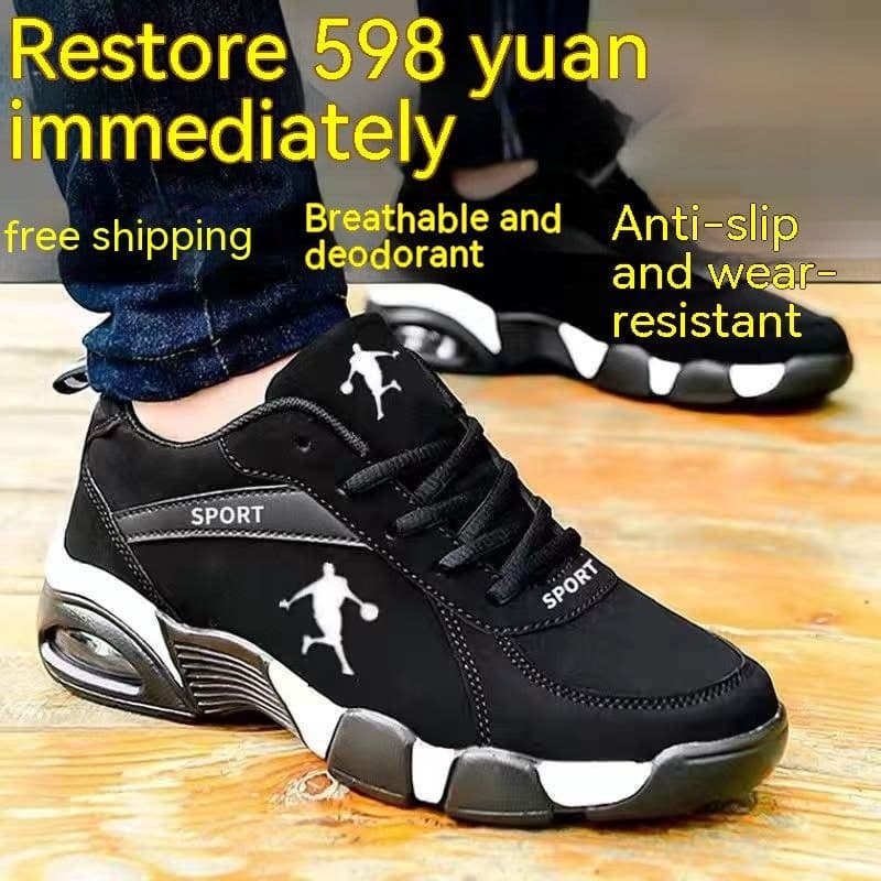 image-Winter Cotton-padded Leather Shoes Male Warm With Velvet Men's High-top Leather Shoes