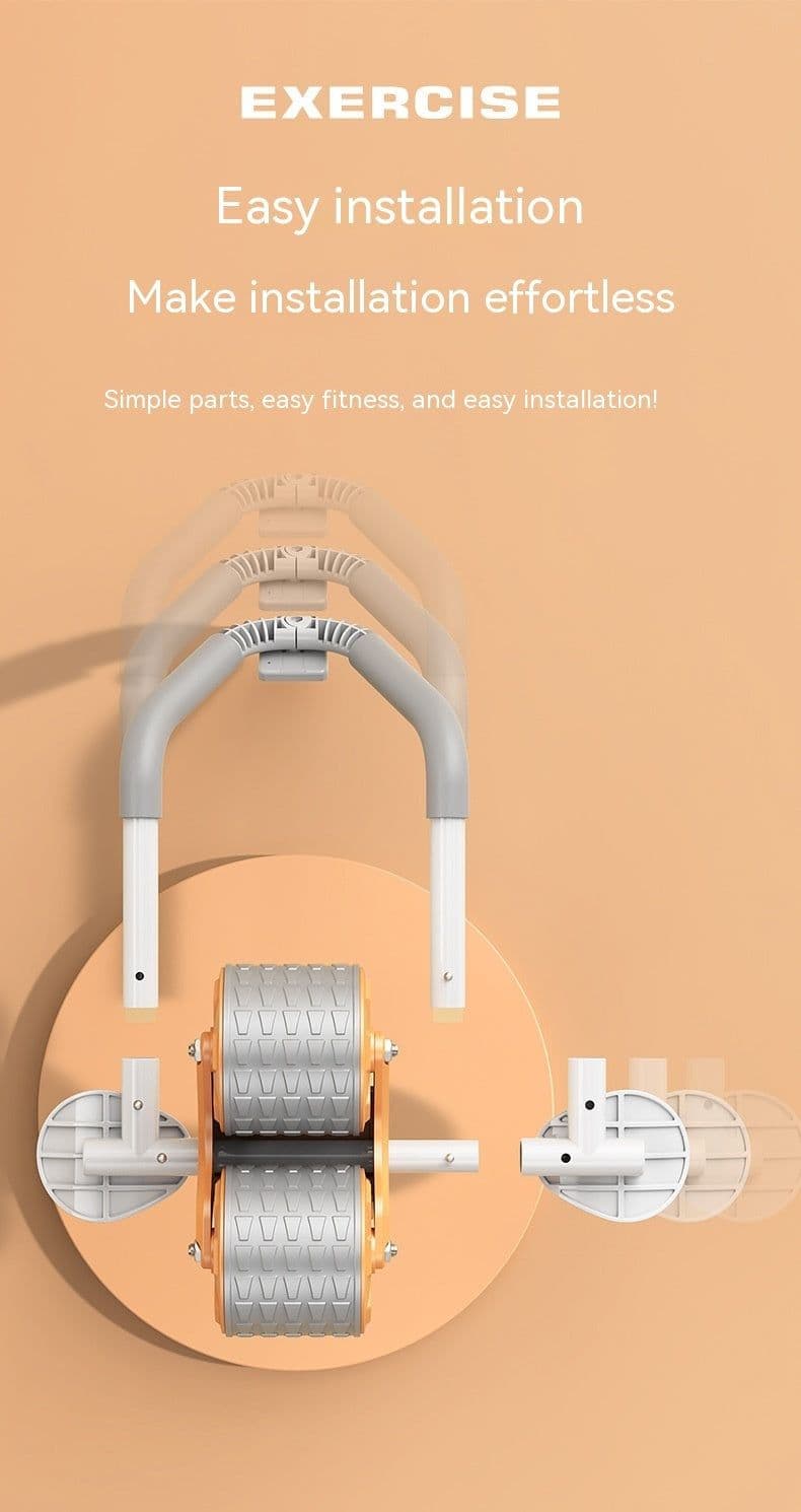 image-Elbow Support Abdominal Wheel Fitness Belly Rolling Machine Belly-flattening Tool