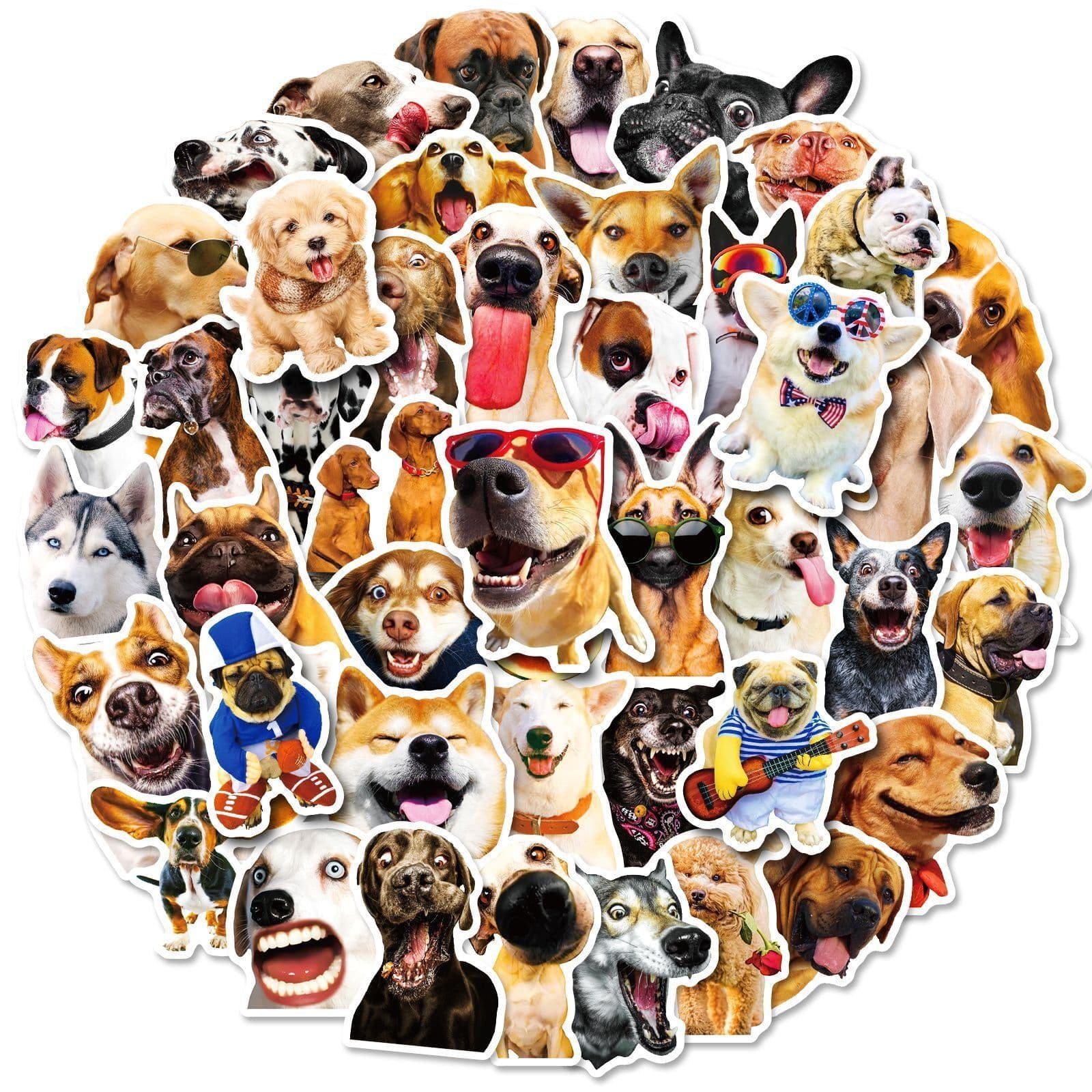 image-Realistic Dog Facial Expression Pack Stickers