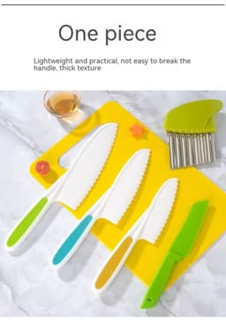 image-Children's Plastic Birthday Cake Stand Knife Toy Suit