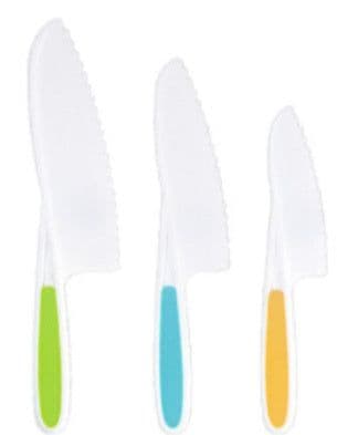 image-Children's Plastic Birthday Cake Stand Knife Toy Suit