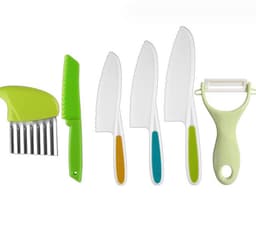 image-Children's Plastic Birthday Cake Stand Knife Toy Suit