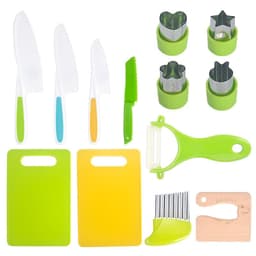 image-Children's Plastic Birthday Cake Stand Knife Toy Suit
