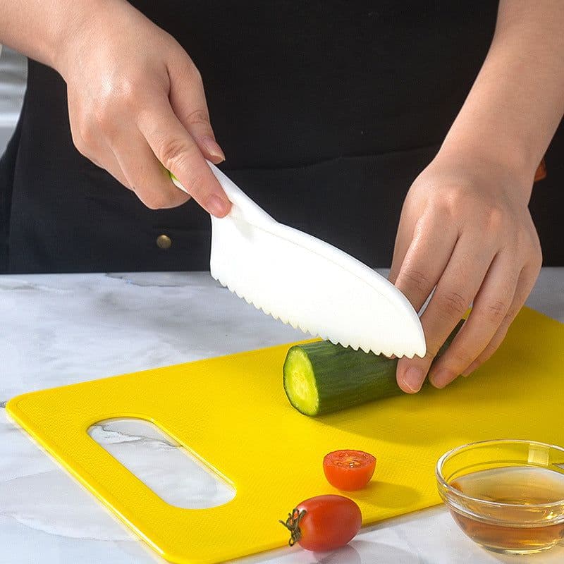 image-Children's Plastic Birthday Cake Stand Knife Toy Suit