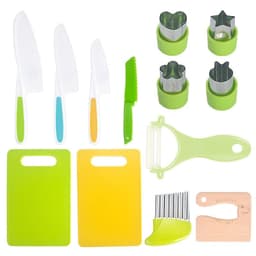 image-Children's Plastic Birthday Cake Stand Knife Toy Suit