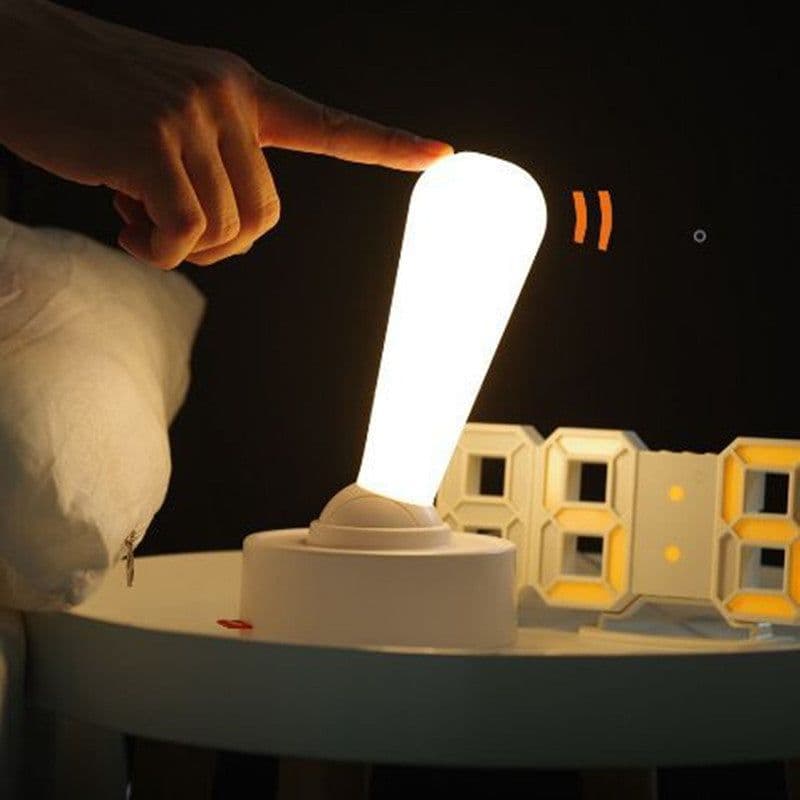 image-Toggle Light Indoor Bedroom Bedside Atmosphere Light Silicone USB Rechargeable Wall Light Silicone Small Night Lamp Decoration Home Decor