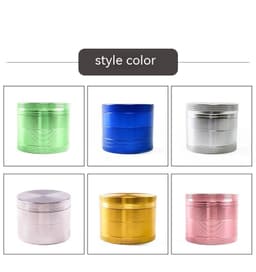 image-In Stock Aluminum Alloy Smoke Remover Flat Four-layer Metal Grinder