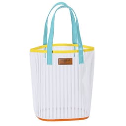 image-Striped Handbag Wash Bag Girl Heart Transparent Portable Large Capacity