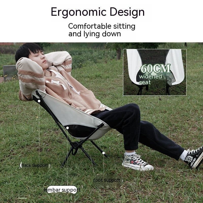 image-Outdoor Folding Chair Portable Recliner Camping Chair Beach Chair