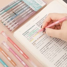 image-Retro Hand Account Set Student Notes Cute Girl Japanese Color Gel Pen