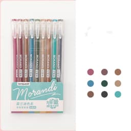image-Retro Hand Account Set Student Notes Cute Girl Japanese Color Gel Pen