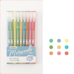 image-Retro Hand Account Set Student Notes Cute Girl Japanese Color Gel Pen