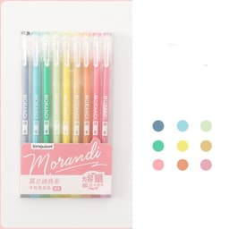 image-Retro Hand Account Set Student Notes Cute Girl Japanese Color Gel Pen