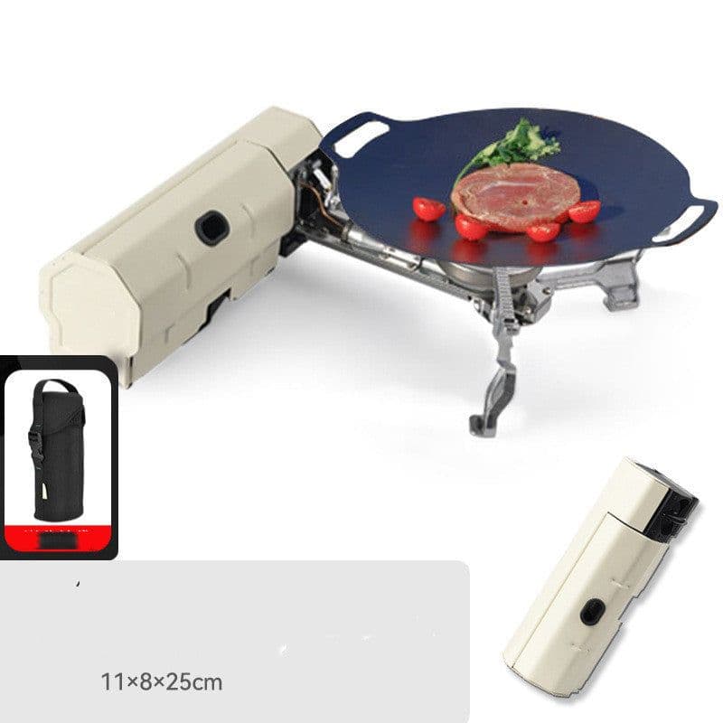 image-Camping Gas Stove Portable Folding Cassette Stove Outdoor Hiking BBQ Travel Cooking Grill Cooker Gas Burner Food Heating Tool Kitchen Gadgets
