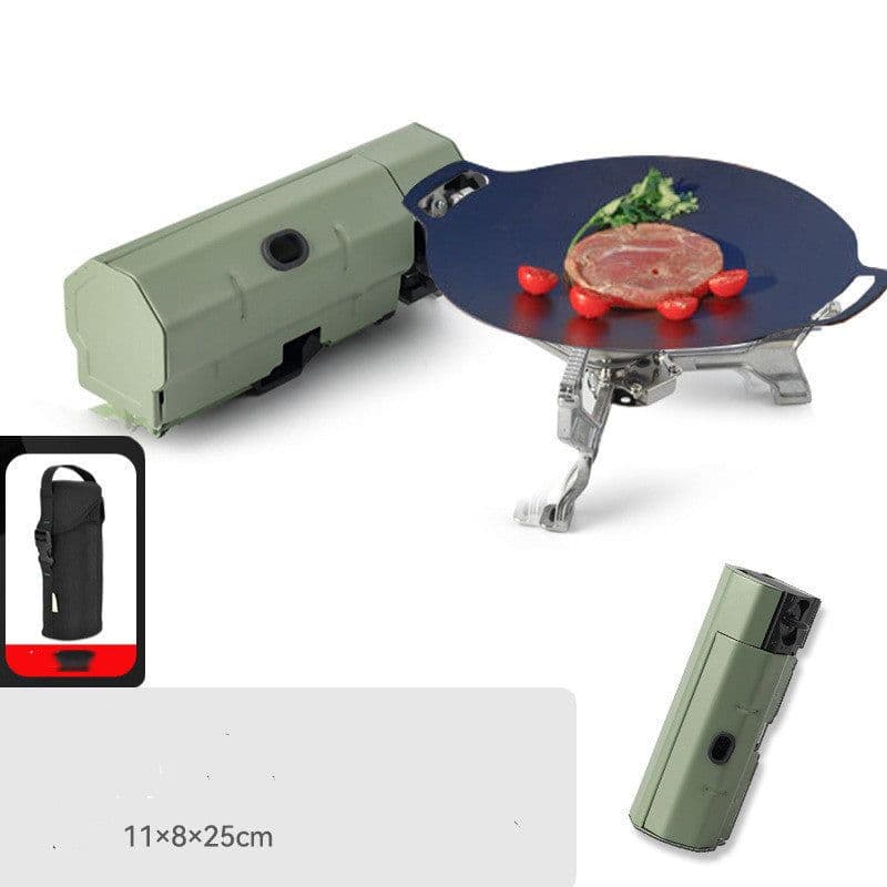 image-Camping Gas Stove Portable Folding Cassette Stove Outdoor Hiking BBQ Travel Cooking Grill Cooker Gas Burner Food Heating Tool Kitchen Gadgets