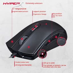image-Extremely Unknown Pulse RGB Wired Gaming Mouse Applicable To E-sports Pulsefirecore