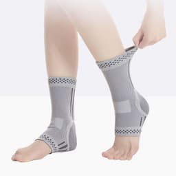 image-Graphene Ankle Brace, Warm Ankle Support Ankle Compression Sleeve Foot & Ankle Brace Socks For Sprained Ankle Compression Sleeve - Ankle Support For Women & Men - Tendonitis & Arthritis Ankle Brace