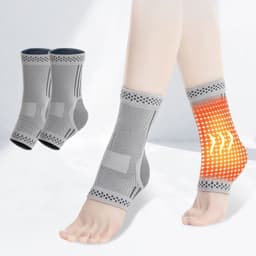 image-Graphene Ankle Brace, Warm Ankle Support Ankle Compression Sleeve Foot & Ankle Brace Socks For Sprained Ankle Compression Sleeve - Ankle Support For Women & Men - Tendonitis & Arthritis Ankle Brace