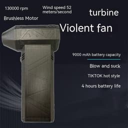 image-Turbo Fan Silent High Power Jet Fan Brushless Motor Air Duster Fast Recharging Dust Blower Air Blower