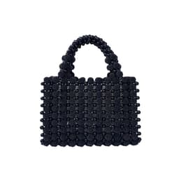 image-Pearl Dinner Dress Handbag Handmade Woven Small Square Bag