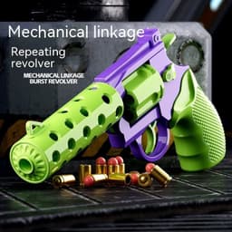 image-Mechanical Continuous Hair Left Wheel Children Toy Gun