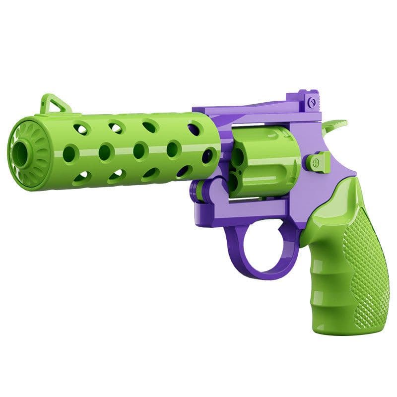 image-Mechanical Continuous Hair Left Wheel Children Toy Gun
