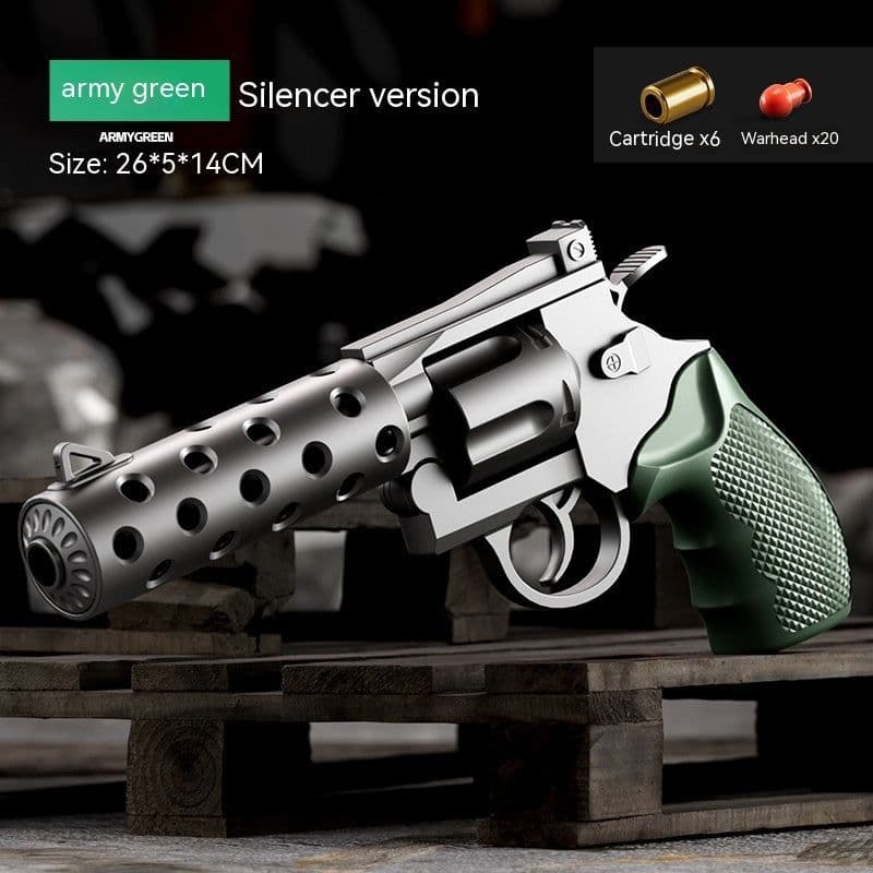 image-Mechanical Continuous Hair Left Wheel Children Toy Gun