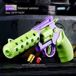 image-Mechanical Continuous Hair Left Wheel Children Toy Gun