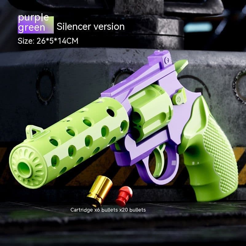 image-Mechanical Continuous Hair Left Wheel Children Toy Gun