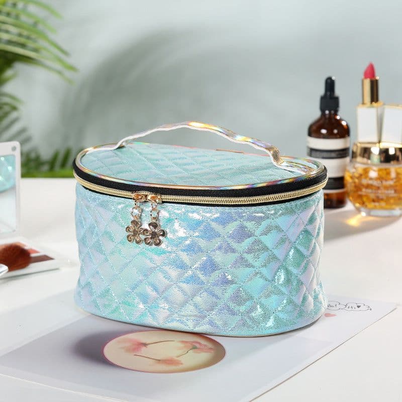 image-Large Capacity Pu Cosmetic Bag Travel Fashion Waterproof Portable Storage Bag