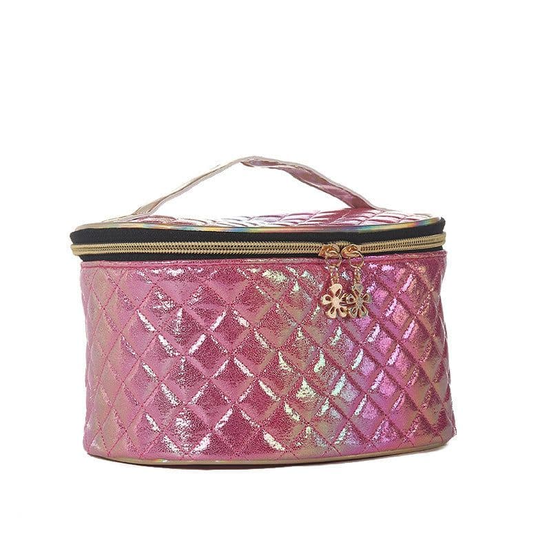 image-Large Capacity Pu Cosmetic Bag Travel Fashion Waterproof Portable Storage Bag