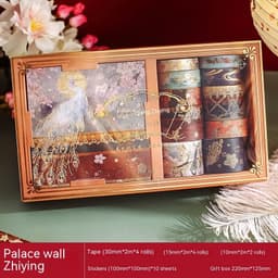 image-And Paper Adhesive Tape Gold Foil Stickers Combination Cultural Creative Panda