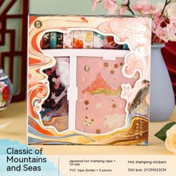 image-And Paper Adhesive Tape Gold Foil Stickers Combination Cultural Creative Panda