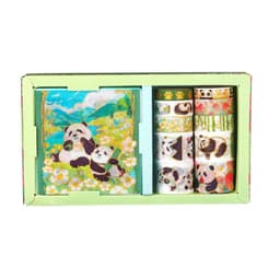 image-And Paper Adhesive Tape Gold Foil Stickers Combination Cultural Creative Panda
