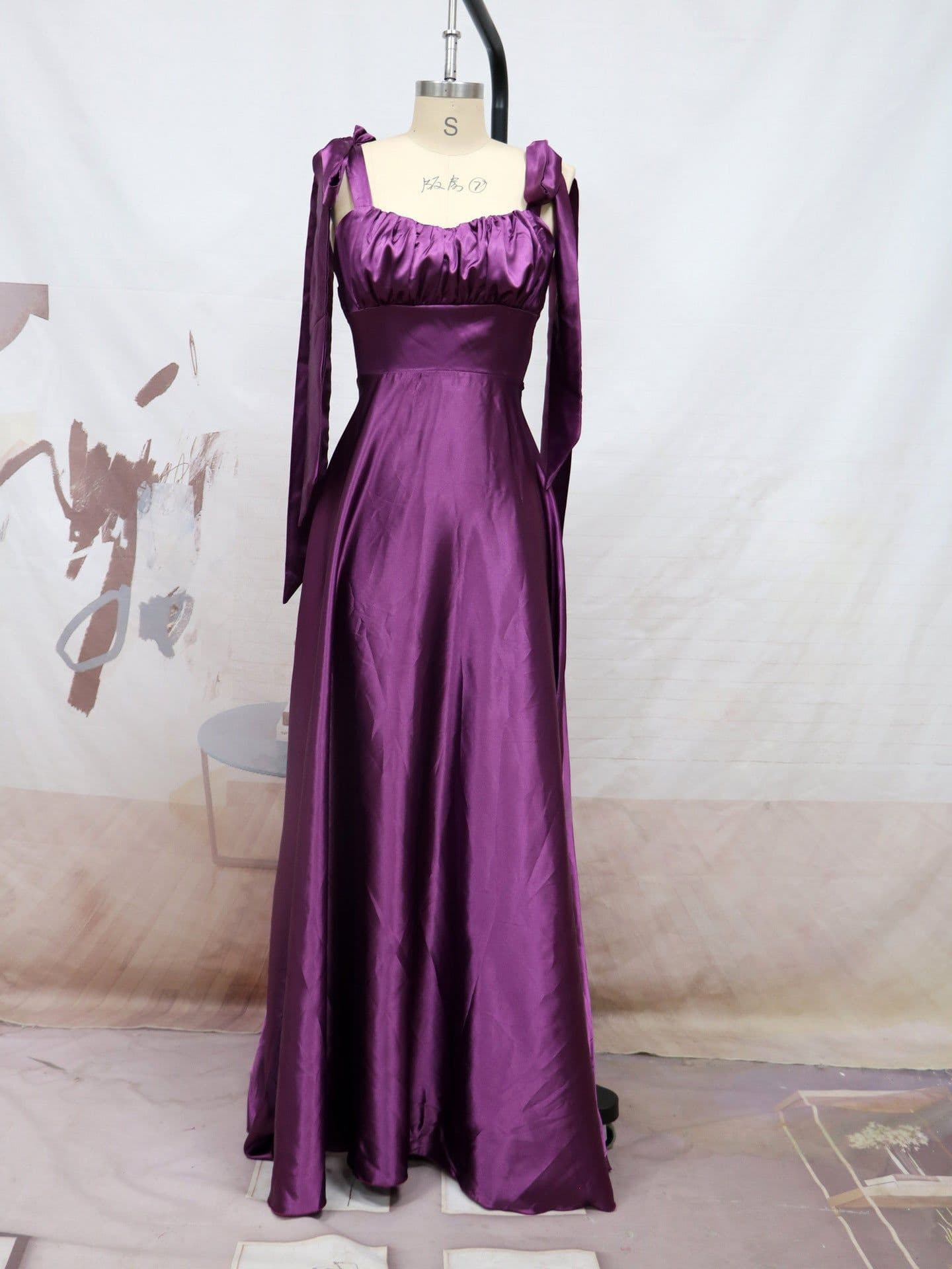 image-Fashion Sleeveless Camisole Gown Bridesmaid Evening Dress Dress Women