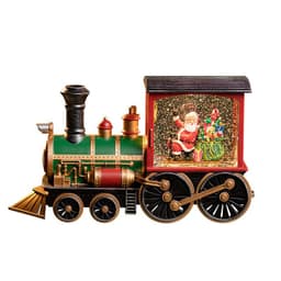 image-Christmas Train Music Box Snow Crystal Ball Children's Toys