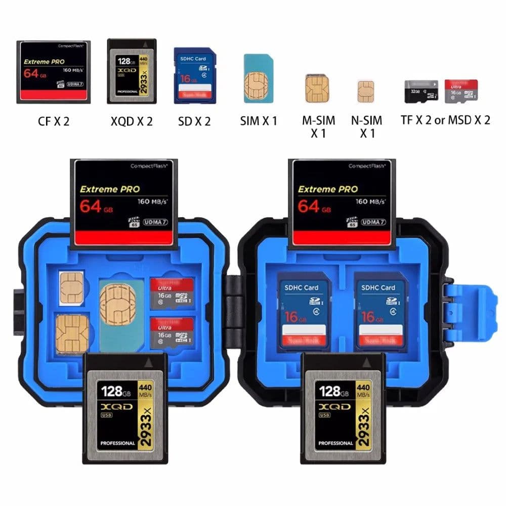 image-Fat Cow Camera Storage Cassette Waterproof Memory Card Storage Box