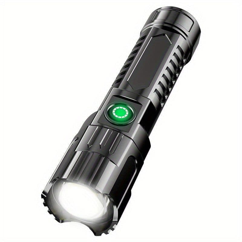 image-Outdoor Household Camping Usb Rechargeable Zoom Led Power Torch