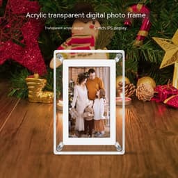image-5-inch Transparent Fashion Digital Electronic Photo Album Video Advisement Player Business Gift Photo Frame