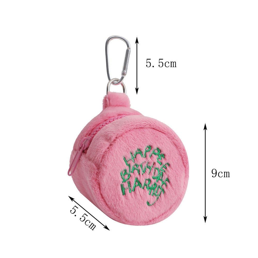 image-Simple Mini Plush Cosmetic Bag Women