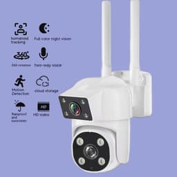 image-Dual-screen Camera Home Remote Mobile Phone Wireless Indoor Monitor