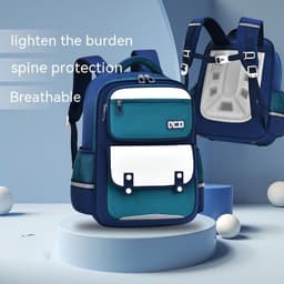 image-Primary School Student Schoolbag Lightweight Spine-protective Burden Reduction Large Capacity