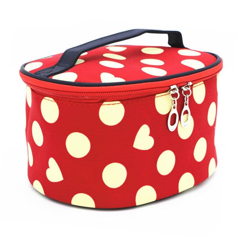 image-European And American Polka Dot Simple Cosmetic Bag