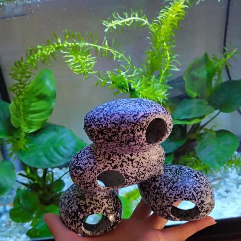 image-Fish Tank Stone View Decorative Landscaping Fish And Shrimp House Breeding