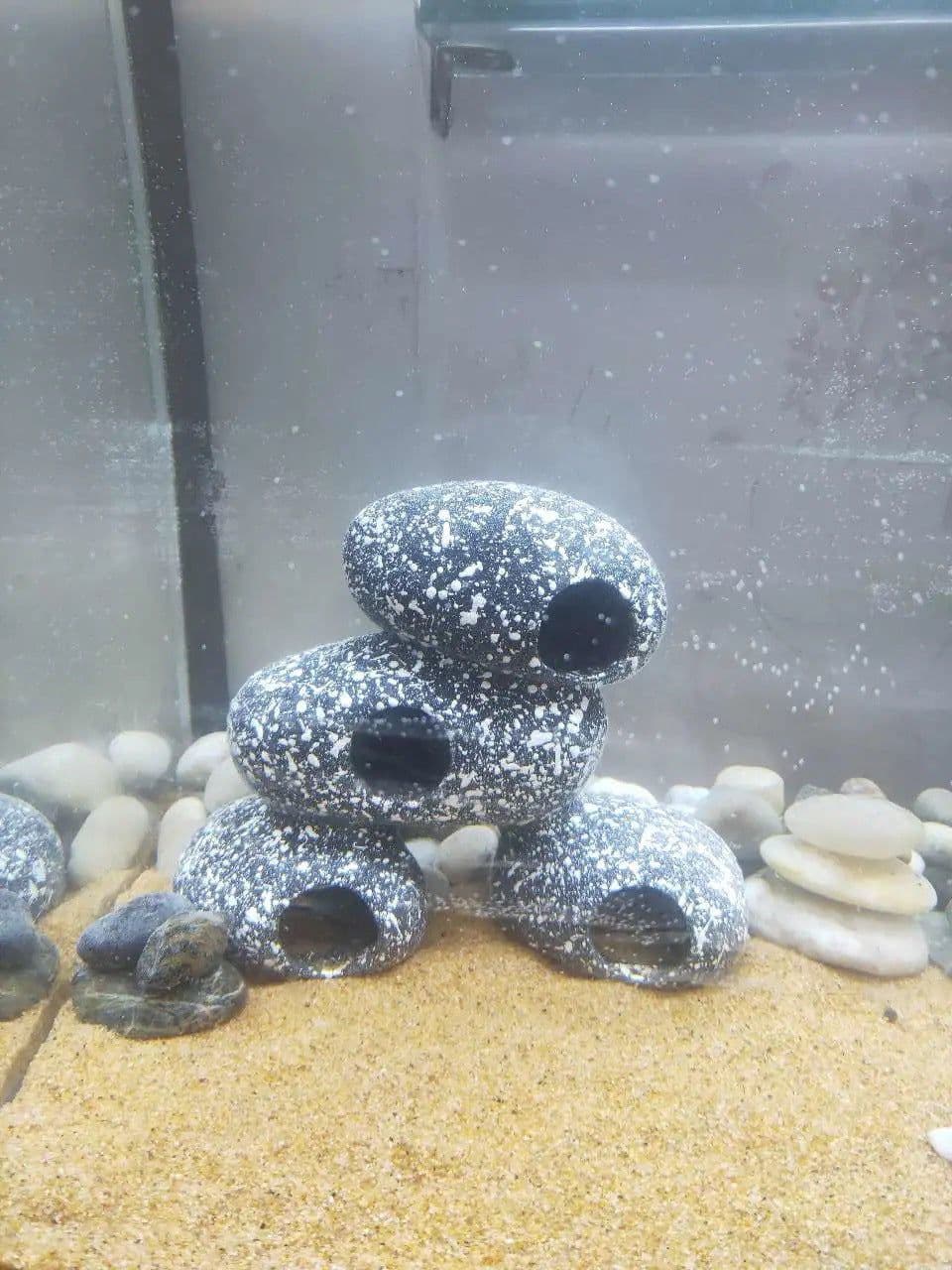 image-Fish Tank Stone View Decorative Landscaping Fish And Shrimp House Breeding