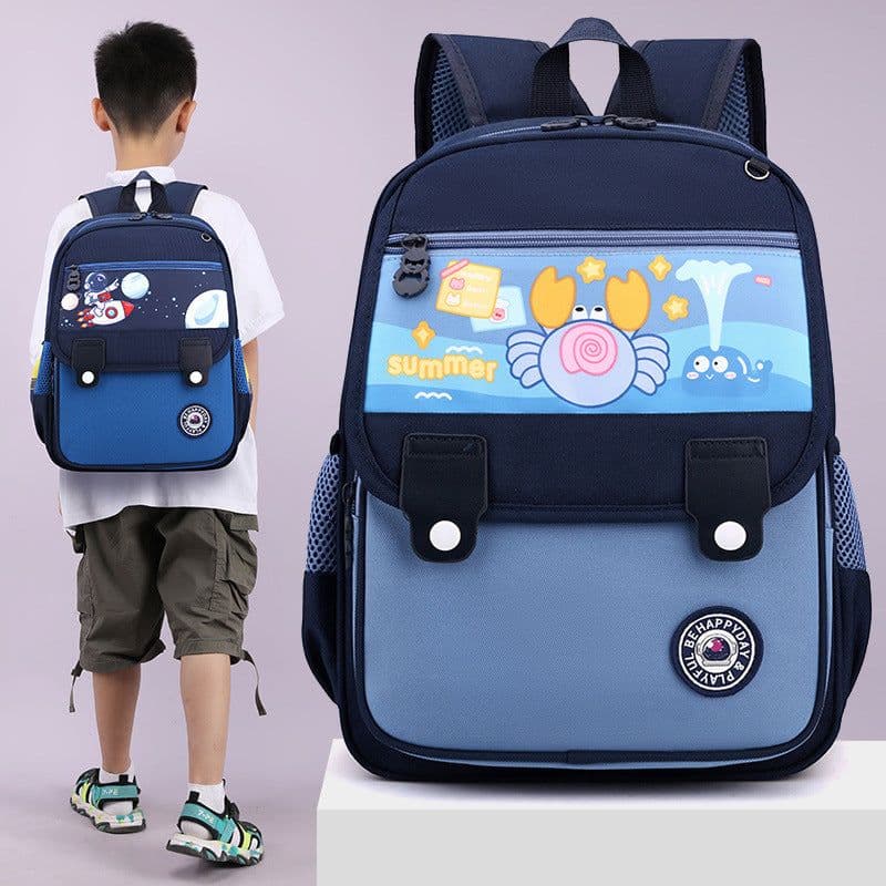 image-Large Class Preschool Cute Cartoon Boys And Girls Lightweight Primary Backpack
