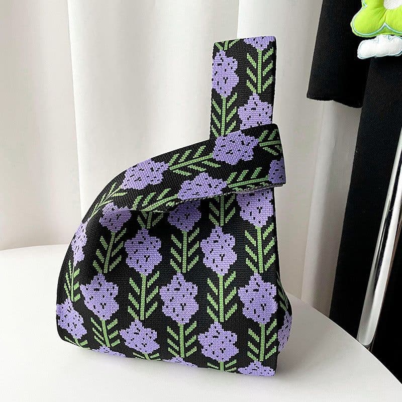 image-Special-interest Design High-grade Fashion All-match Knitted Shoulder Bag