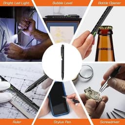image-Outdoor Nine-in-one Multifunctional Bottle Opener Bracket Brush With LED Light