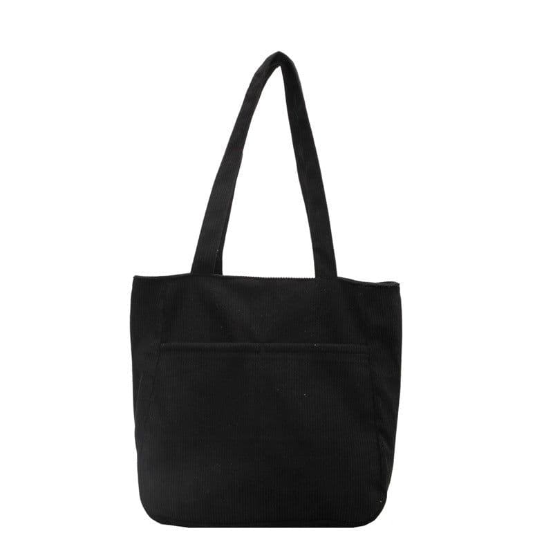 image-Women's Fashion Large Capacity Corduroy Shoulder Messenger Bag